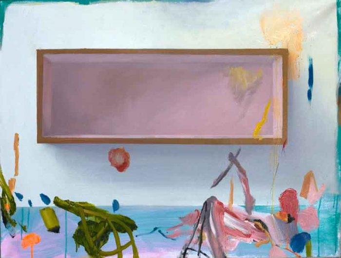 Pink shelf, 2012, oil and acrylic on canvas, 60 x 80 cm, 23.6 x 31.4 in.